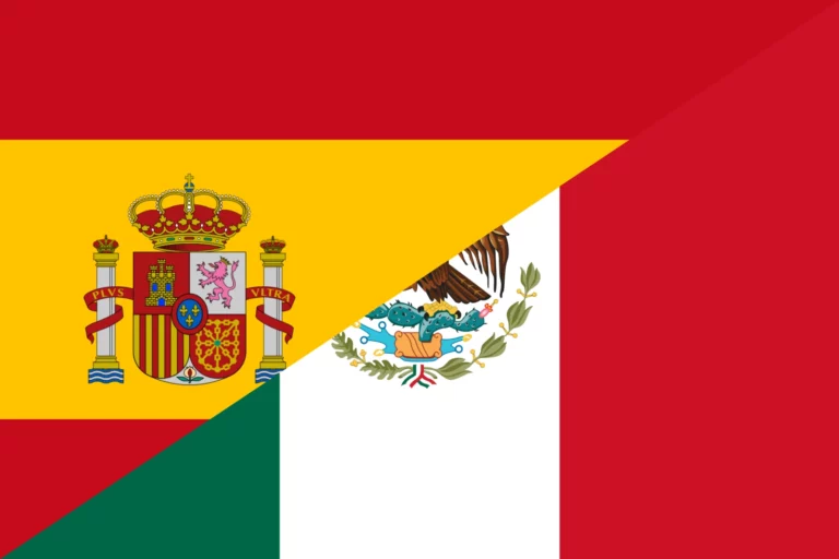 Drapeaux_Espagne_et_Mexique - Saintes
