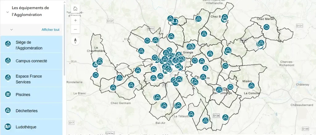 carte interactive
